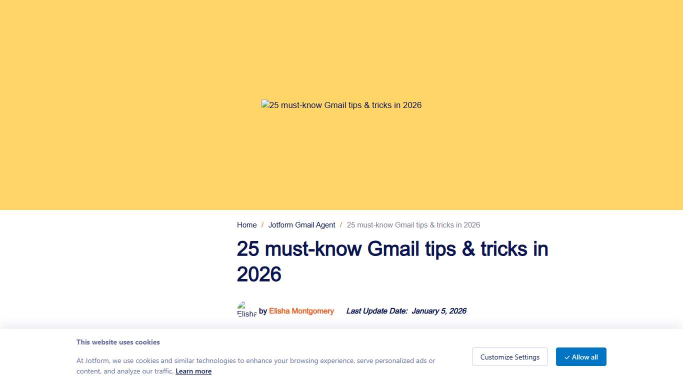 25 must-know Gmail tips & tricks in 2026 The Jotform Blog